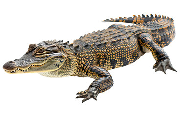 Naklejka premium Crocodile isolated on white or transparent background