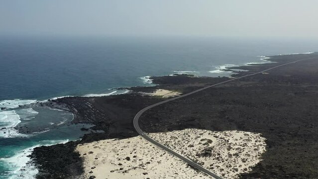 plages volcaniques &agrave; Lanzarote, canaries, Espagne	

