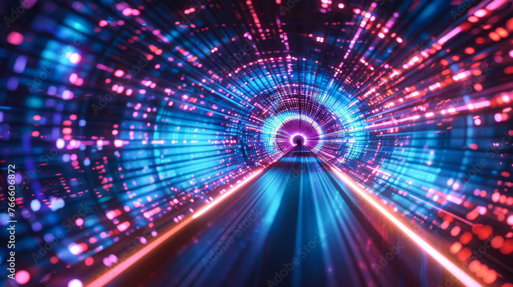 Poster futuristic technology abstract background with lines for network, big data, data center, server, int