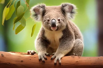 Deurstickers Koala  at outdoors in wildlife. Animal © luismolinero