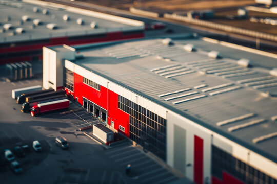Logistics distribution center, Retail warehouse.