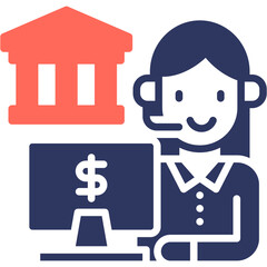 Bank Teller Icon