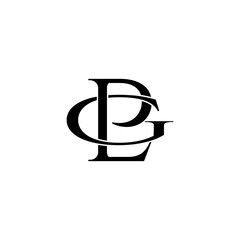 Fototapeta na wymiar glp lettering initial monogram logo design