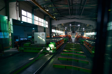 Grinding and polishing machine in a production workshop