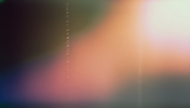 Old Film Defocused Gradient Background with Light Leak and scratched traces; pixel effect