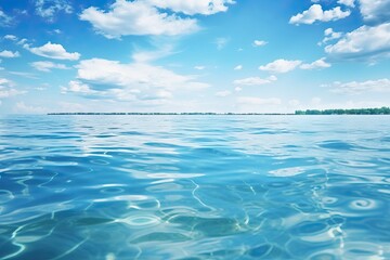 Obraz premium skyline between sea and sky. copy space, background, landscape