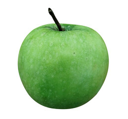 Green apple isolated on transparent background