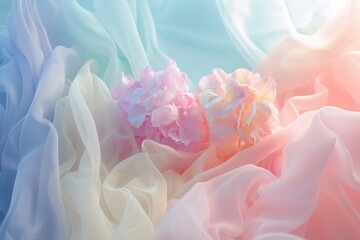 Explore soothing pastel dreams: a peaceful world bathed in soft and sweet hues, embracing tranquility.