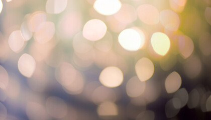 Abstract bokeh background with defocused lights and shadows; light spots, defocus; copy space - obrazy, fototapety, plakaty