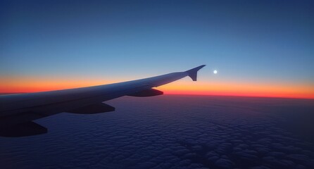 Fototapeta premium view from airplane window