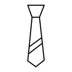 Tie icon with outline and glyph style. Tie icon. Childish clothing and school accessories icon. Vector illustration. Eps file 336.