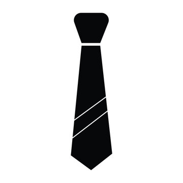 Tie icon with outline and glyph style. Tie icon. Childish clothing and school accessories icon. Vector illustration. Eps file 337.