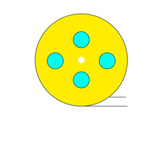 Bank yellow colored Icon pack