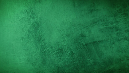 Fototapeta premium Beautiful grunge dark green background. Panoramic abstract decorative dark background. Wide angle rough stylized mystic texture wallpaper with copy space for design.
