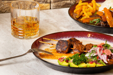 anticuchos de lomito peruanos