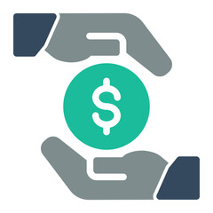This is the Loan icon from the Finance icon collection with an color style