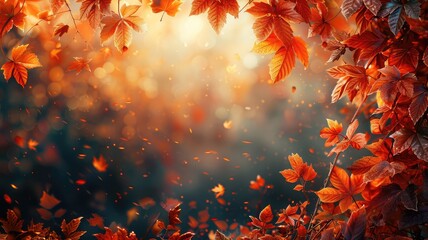 Dive into the warmth of fall with vibrant autumn foliage