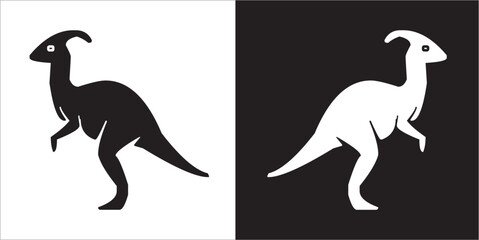 Illustration vector graphics of dinosaur icon