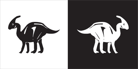 Illustration vector graphics of dinosaur icon