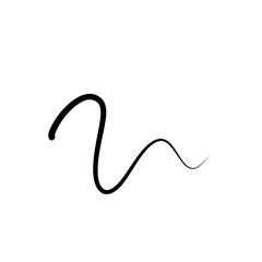 Illustration of Hair Strands. Black hair