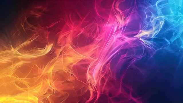 Abstract background of colored smoke. Design element for brochure, flyer, web design.