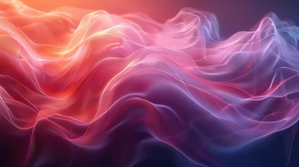 Zelfklevend Fotobehang Lighting motion abstract waves colorfull background © PNG WORLD