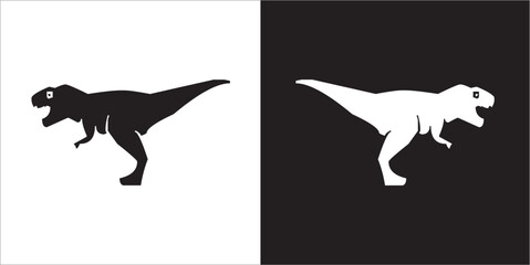 Illustration vector graphics of dinosaur icon