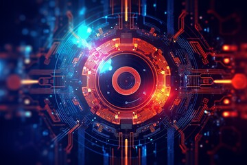 Obraz premium Abstract Background Illustrating Digital Transformation, System Engineering, and Programming Concepts