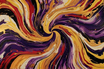 Dynamic Abstract Fluid Art - Colorful Swirling Marble Patterns
