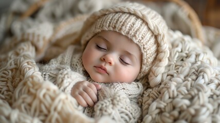 Fototapeta na wymiar Sleepy Bliss for Tiny Tots