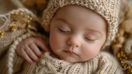 Fototapeta na wymiar Soft Sleep for Little Ones