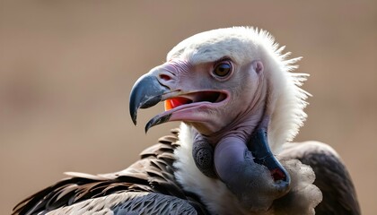 A Vulture With Its Head Turned To The Side Listen