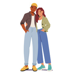 Hipster Couple Characters Embrace Non-mainstream Trends, Prefer For Vintage Or Alternative Fashion, Indie Music