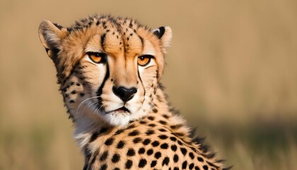 A Cheetah With Its Fur Bristling With Anticipation