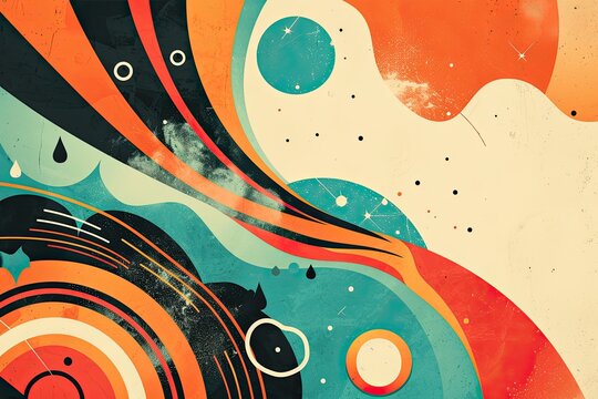 Retro design invoking nostalgia with vintage-inspired elements, Vintage-inspired elements evoking nostalgia in retro design.