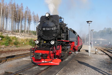 Lokomotive der Brockenbahn im Harz