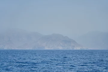 Photo sur Plexiglas les îles Canaries Rocks and stones in fog on the shores of Gran Canaria