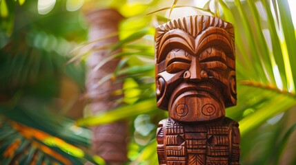 Wooden Tiki Idol