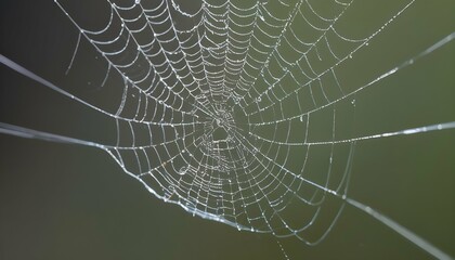 Delicate Spider Silk Thread Natures Lifeline In