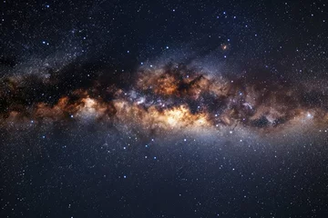 Fotobehang The vastness of the cosmos captured in panoramic astrophotography © SaroStock