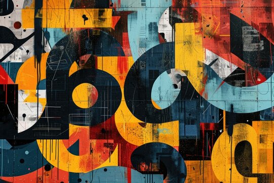 Typographic design conveying a message through creative fonts