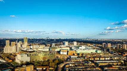 Türaufkleber Aerial view of Shephrads Bush, a busy neighbourhood in western part of London © Alexey Fedorenko