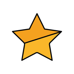 star icon vector template design flat and simple