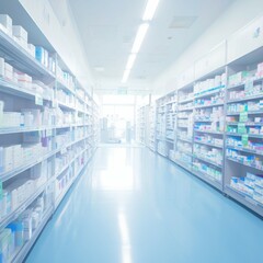 Hazy Medical Atmosphere Stock Photo Excellence, medical background blur For Social Media Post Size