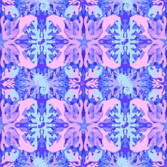 Cartoon animals seamless starfish and turtle and shell and crabs and octopus pattern for fabrics