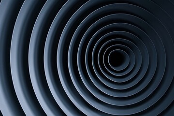 Abstract dark blue spiral background with concentric circles - obrazy, fototapety, plakaty