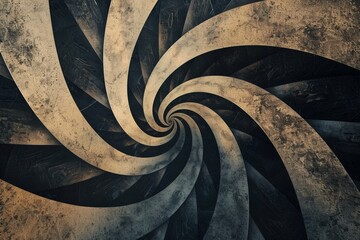 Abstract background with spiral pattern, blending dark and light tones to create depth and texture