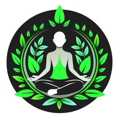 yoga practice, wellness, fitness, exercise, posture, flexibility, balance, tranquility, nature-inspired, greenery, leaves, mat, stretching, healthful living, relaxation technique, mental clarity, focu