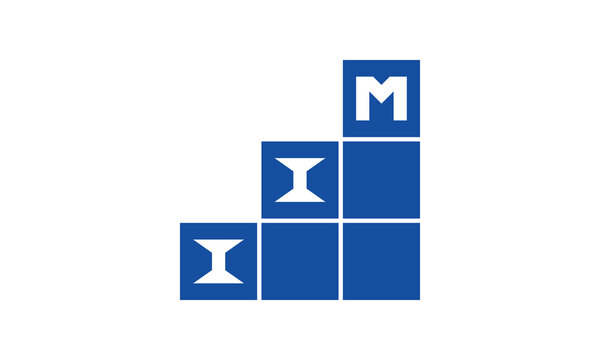 IIM initial letter financial logo design vector template. economics, growth, meter, range, profit, loan, graph, finance, benefits, economic, increase, arrow up, grade, grew up, topper, company, scale