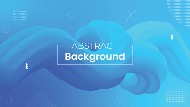 Elegant abstract background with blue smooth lines